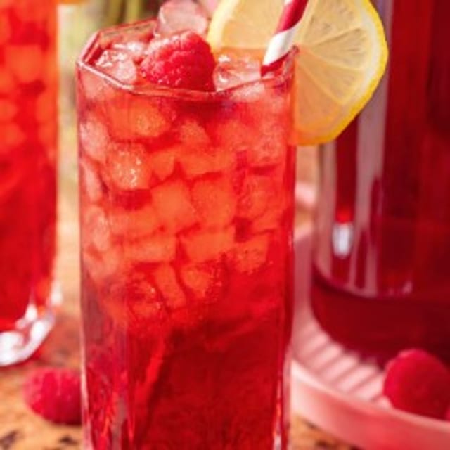 RASPBERRY ICE TEA.