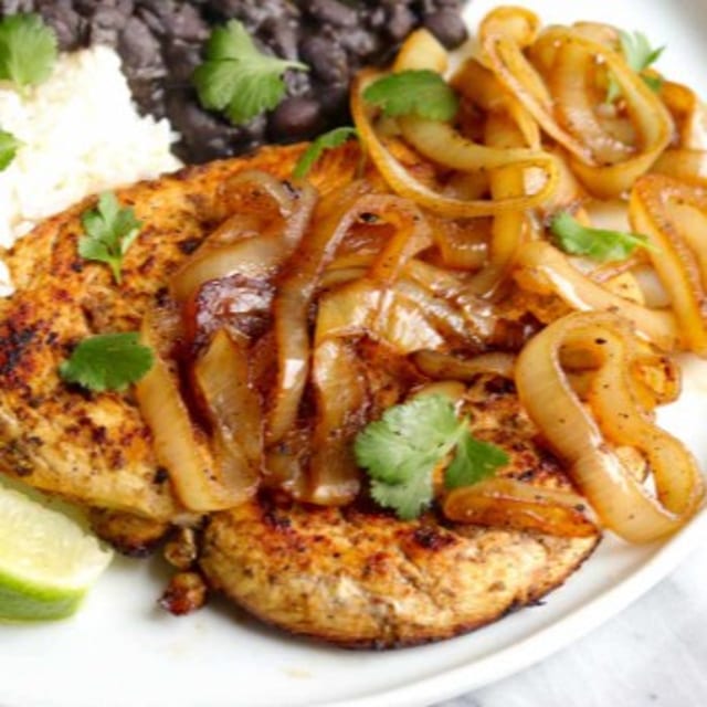 44.BISTEC DE POLLO A LA PLANCHA.
