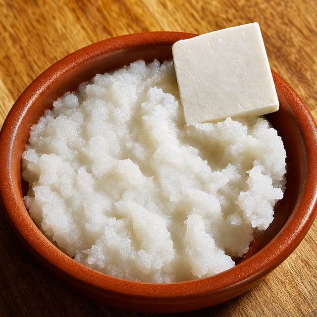 COCO RALLADO CON QUESO CREMA.