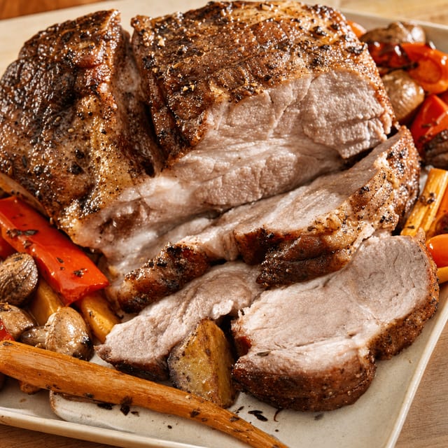 41.PIERNA DE PUERCO ASADA.